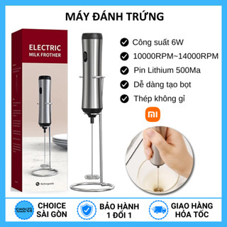 Máy Đánh Trứng Tạo Bọt Xiaomi Youpin Chuyên Dụng Pha Cà Phê Máy Đánh Trứng Cầm Tay Cliton Có Giá Đỡ Đi Kèm 