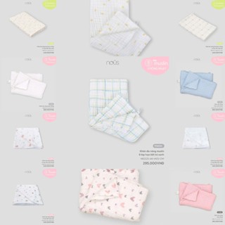 [NOUS] New Khăn Tắm Nous 4 Lớp, 6 Lớp Nu Muslin, Bamboo Họa Tiết Chất Liệu Mềm Mát Cho Bé Trai Bé Gái Từ Sơ Sinh
