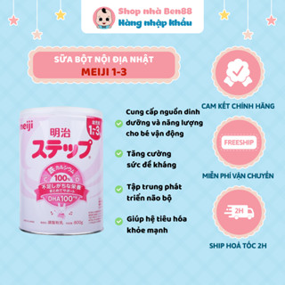 Sữa Bột Meiji Lon Số 9 1-3  - Lon 800 Gram Hàng Nội Địa Nhật Nhập Khẩu