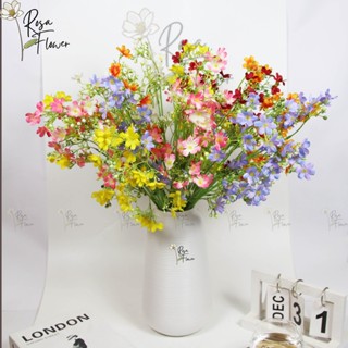 Hoa Nhất Chi Mai Cao Cấp Cao 60cm, 9 Chùm Hoa Decor Trang Trí Nhà Cửa, Cắm Lọ Hoa Để Bàn Siêu Xinh