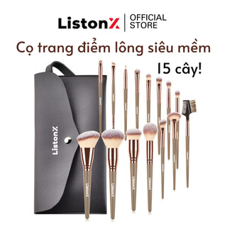   MUA 2 TẶNG 1  Bộ Cọ Trang Điểm Cao Cấp 15 Chiếc  Lông Siêu Mềm  ListonX | Tặng 1 bông mút khi mua 2 sản phẩm bất kỳ 