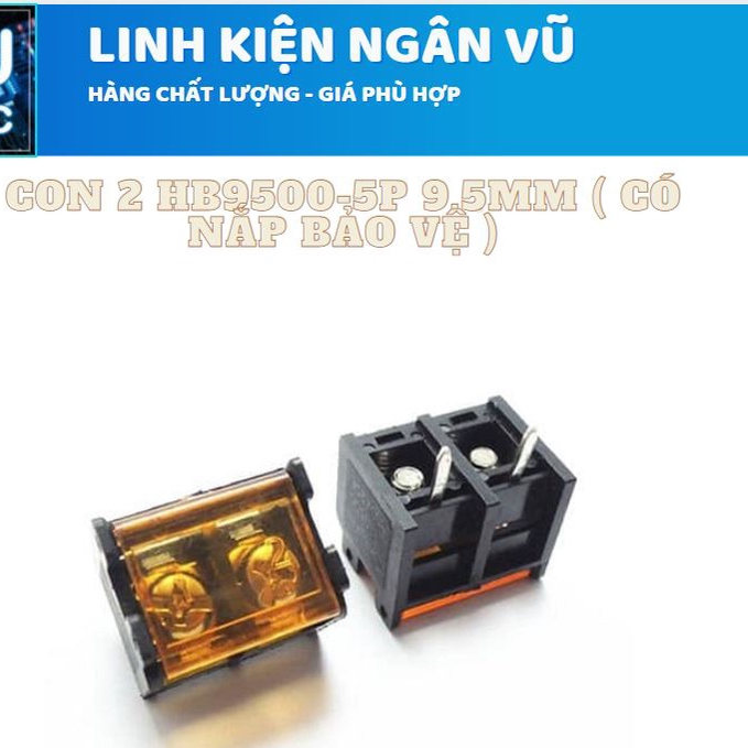[Đầu nối] CON 2 HB9500-5P 9.5MM ( có nắp bảo vệ )