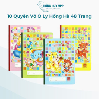  Combo 10 quyển vở ô ly Hồng Hà 48 trang bạn nhỏ  Trạng Nguyên  0509 