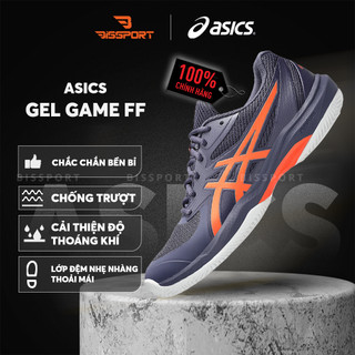 Giày Tennis/Pickleball ASICS GAME FF Chính Hãng – Xanh Cam – Nhẹ, Bám Sân – Công Nghệ GEL™ Giảm Chấn – Thoáng Khí