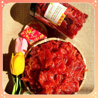 Mứt Hoa Hồng Đà Lạt Sấy Dẻo Mứt Hoa Atiso Đỏ Sấy Ướt Chua Ngọt Chuẩn Vị Tự Nhiên - Hộp 500g