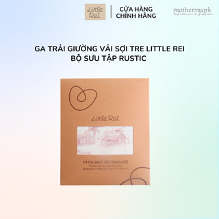 Ga trải giường vải sợi tre Little Rei, chất liệu mềm mại thoáng mát, có chun viền, không xù lông