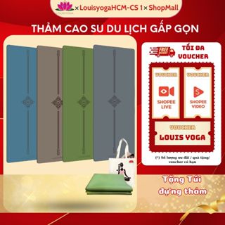 Khăn trải thảm yoga cao cấp chất liệu cao su-Thảm DU LỊCH tập yoga Louis Yoga, thảm cao su chống trơn, trải thảm TPE