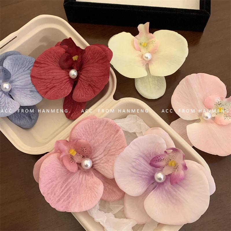 Kẹp tóc hoa lan lassy kẹp lan hồ điệp cao cấp dễ thương cho nàng [T1- KHO2]