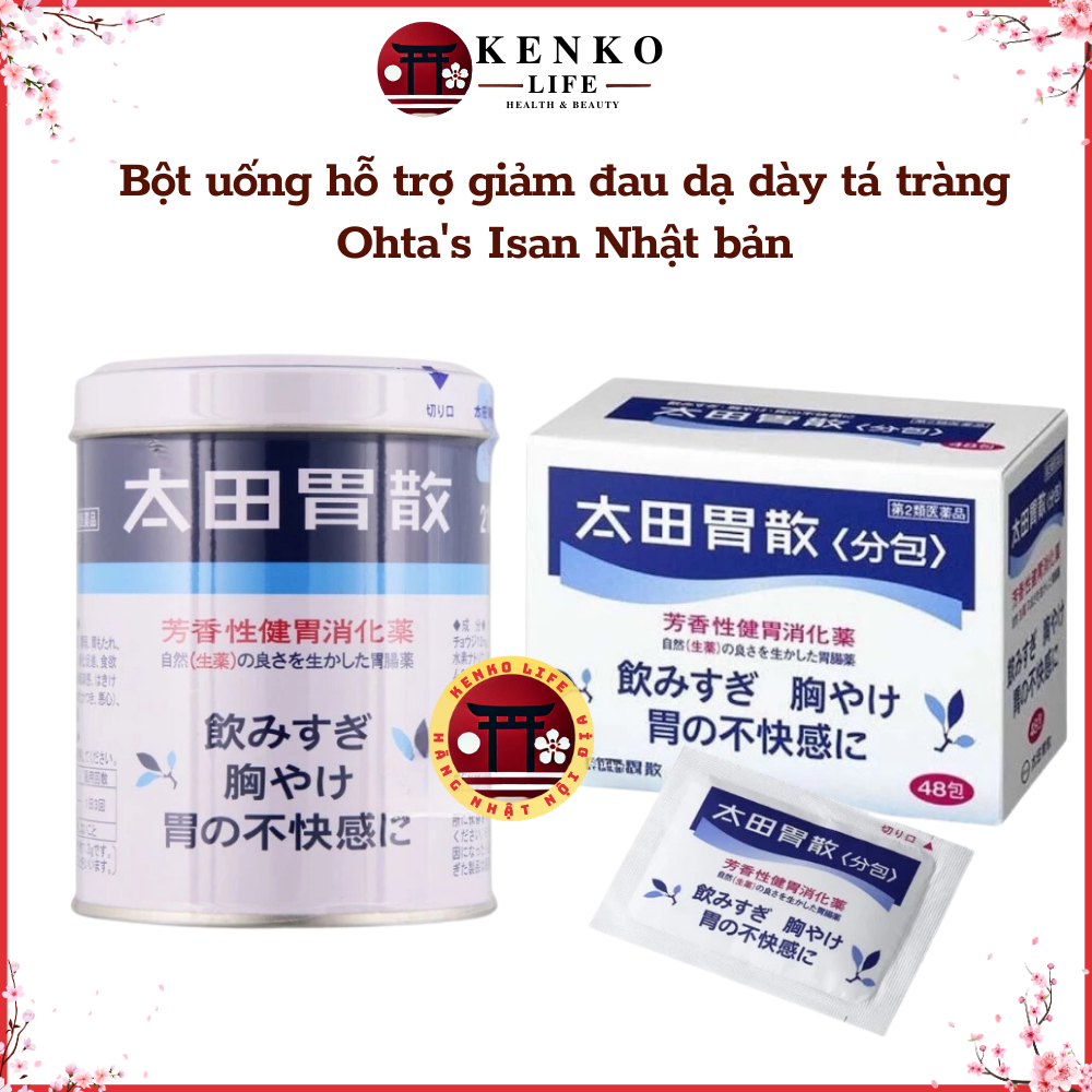 Bột uống hỗ trợ giảm đau dạ dày tá tràng Ohta's Isan Nhật bản