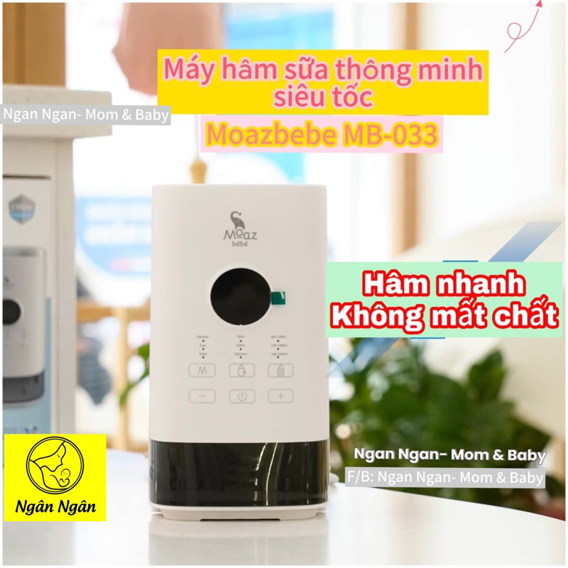 Máy hâm sữa thông minh siêu tốc MB033 Moaz BéBé