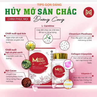  Giảm Cân Magic Body Slim X2 Giảm Cấp Tốc Nhanh 10kg Dành Cho Cơ Địa Khó Giảm Hiệu Quả An Toàn. 