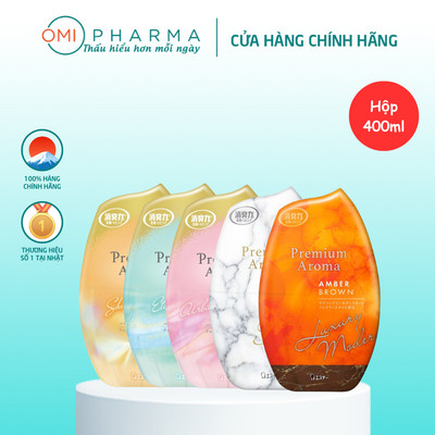 Hộp Khử Mùi & Làm Thơm Phòng Shoshuriki Premium Aroma Nhiều Mùi Hương Nhật Bản (Hộp 400ml)