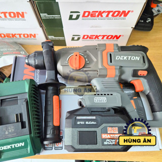 Máy khoan đục bê tông dùng pin Dekton M21-RH2603C/Lực đập 3.2J/SDS Plus 26mm/Chân pin phổ thông