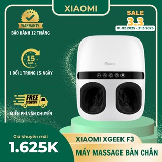  [HOT] Máy Massage Chân Xiaomi XGEEK F3 Chính Hãng - Túi Khí 360°, Bấm Huyệt, Massage Nhiệt, Ion Âm Khử Mùi - Quà Tặng