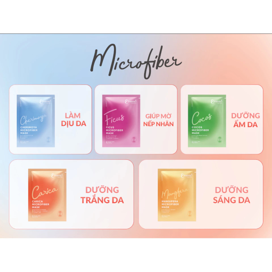 Ảnh 5 của Hộp Mặt nạ sinh học phục hồi da Emmié B5 Complex ngậm đến 95% dưỡng chất có trong từng gói mask