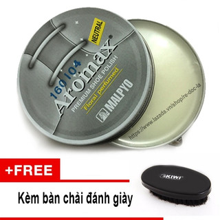  Xi đánh giày không màu tặng kèm theo bàn Chải Kiwi chính hãng Aromax Hàn Quốc 