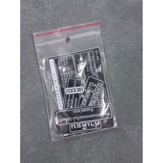 Bộ tem thông số Click Thái 2015 4 miếng có sẵn keo dán