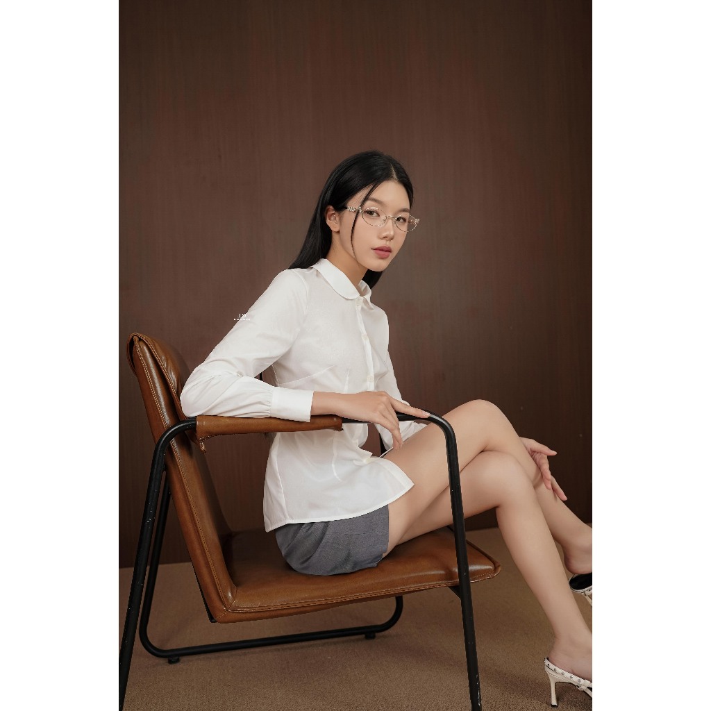 Quần váy xếp ly sườn 3S02.2501K, quần giả váy xếp ly sườn thiết kế bởi JM Dress Design