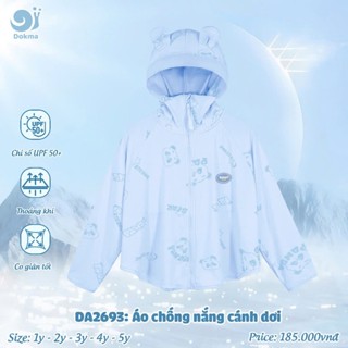 (9-19KG) Áo Chống Nắng Cánh Dơi, Áo Choàng Xô Dokma Siêu Đáng Yêu, Điệu Đà Cho Bé Mã DS519 DA2170 DA2693