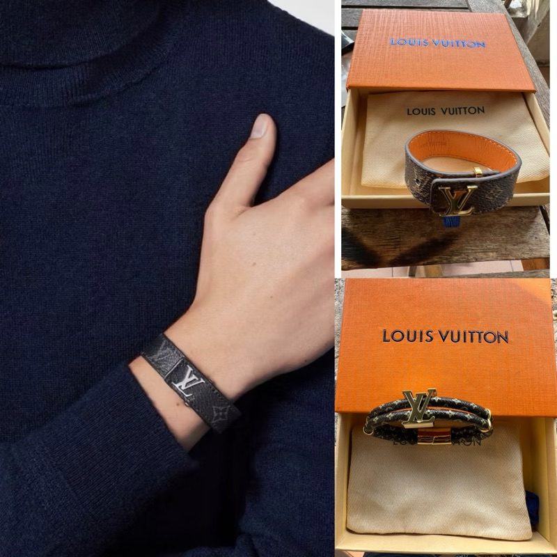 Vòng tay L-V Monogram Canvas fullbox
