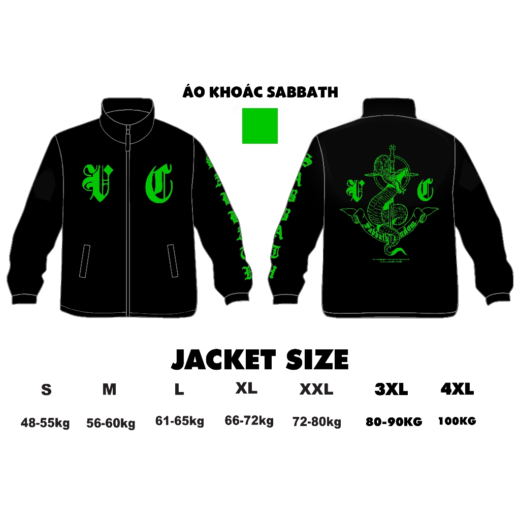 Áo khoác Sabbath Crew V2 | Áo truyện tranh Wind Breaker | Chất gió dù 2 lớp | Fom dáng đứng giống nh