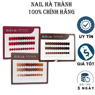 Set sơn 12 màu BUBGIR siêu mướt lên màu cực xinh tặng kèm bảng màu da chất lượng làm nail