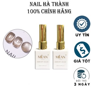  Sơn mắt mèo ánh trăng Milan lẻ màu 02 chai vuông siêu sáng đẹp dung tích 15ml 