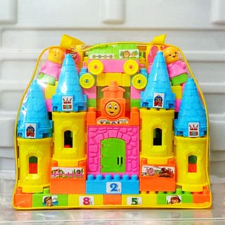 Xếp hình balo nhiều chi tiết hàng Việt Nam Bộ lắp ghép mầm non cho bé Size To Xếp hình thông minh