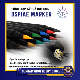 TỔNG HỢP BÚT SƠN DSPIAE MARKERS (MÀU THƯỜNG, METALLIC...) - tô màu kim loại mô hình gundam marker figure