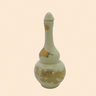 Nậm Thờ Men Vàng Kim - Chợ Sứ Bát Tràng - Hàng chuẩn loại 1