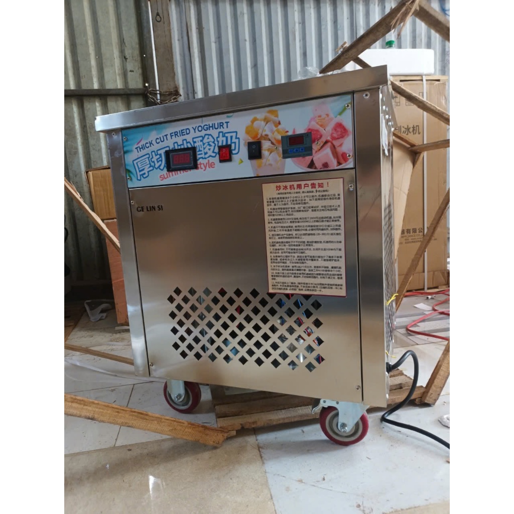 Máy làm kem cuộn, nhập khẩu chính hãng- Bảo hành 1 năm