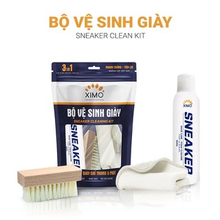 Bộ Vệ Sinh Giày Sneaker Clean Kit 3 IN 1 Ximo 150ML