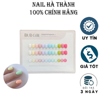 Set sơn gel BUBGIR 12 màu tone màu Patel phong cách Hàn Quốc có bảng màu đi kèm
