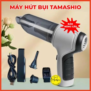 Máy hút bụi mini cầm tay Tamashio 3 in 1 hút, bơm, thổi  siêu mạnh sạc pin tiện dụng  lực hút 9000PA