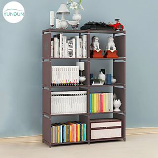  YUNDUN Kệ Sách Lắp Ghép 5 Tầng Kệ Vải Khung Inox Để Đồ Đa Năng Chịu Lực Nhỏ Gọn Tiết Kiệm Không Gian 