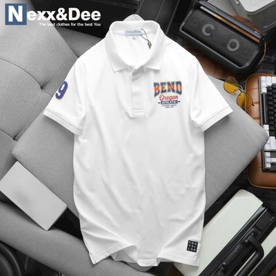 Áo thun polo nam cá sấu có cổ bẻ phối sọc ngang số 09 big ize 3xl Nexx&Dee cao cấp CS20