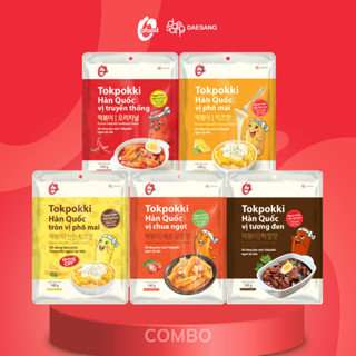 COMBO 5 gói tokbokki O'food 140g đủ 5 vị