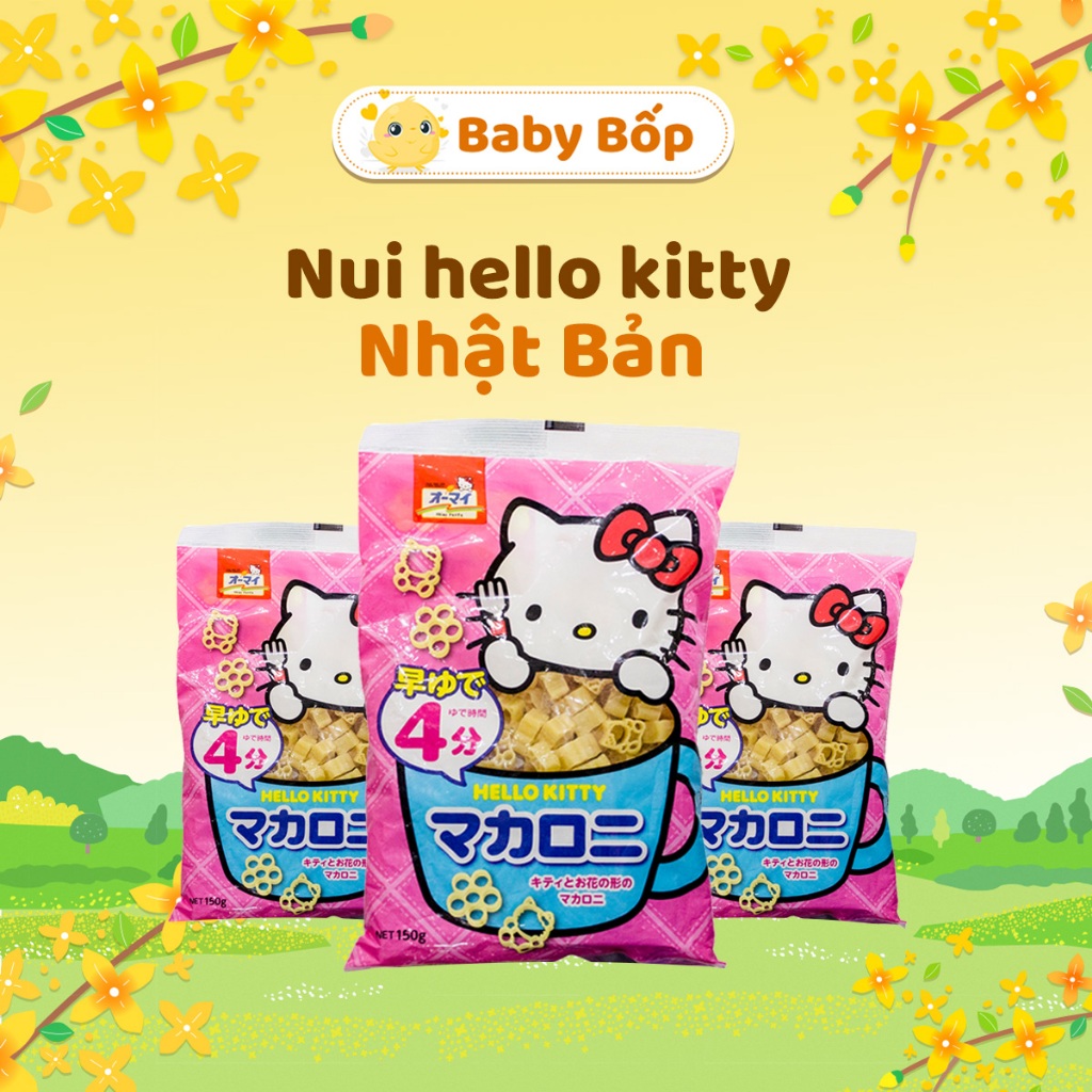 Mì Nui Hello Kitty Nhật Bản cho bé ăn dặm