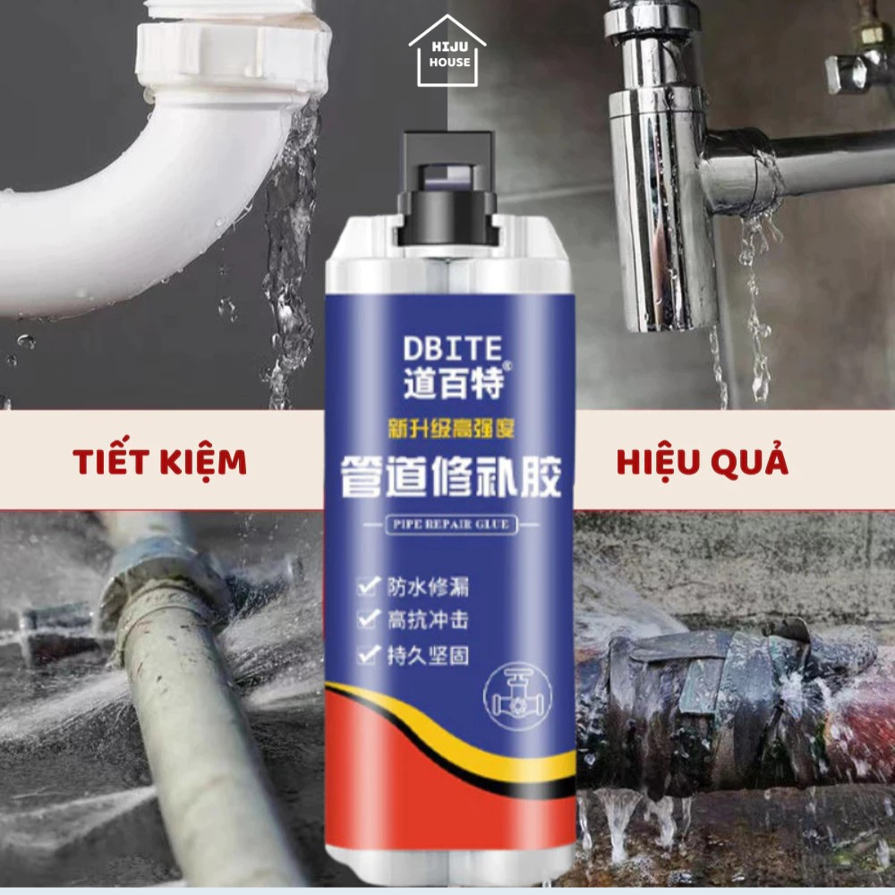 Keo dán ống nước rò rỉ keo dán bồn nước nứt vỡ keo dán ống nhựa 100ml chống thấm nước HIJU -KDON01