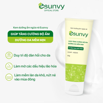 Kem Dưỡng Ẩm, Ngừa nẻ Esunvy Tăng Cường Độ Ẩm, Dưỡng Da Mịn Màng