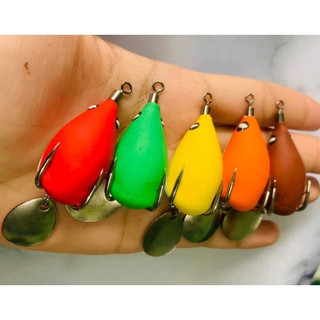  Nhái hơi F35 lưỡi SNS dài 3.5 cm mồi lure mồi câu cá lóc cá quả nhái giả câu lure hiệu quả cao 
