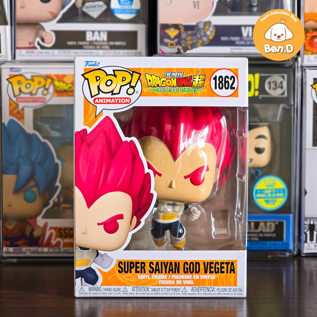 Mô hình Funko POP Animation: Dragon Ball Super: Broly - Super Saiyan God Vegeta #1862