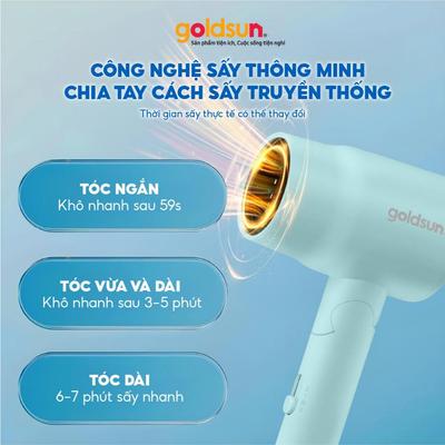 Máy sấy tóc Goldsun GHD2008 2 chế độ gió 3 mức nhiệt [Bảo hành 12 tháng]