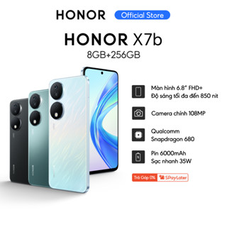 Điện thoại HONOR X7b 8GB+256GB | Pin 6000mAh, Camera 108MP, Màn hình 6.8" | Bảo hành 13 tháng