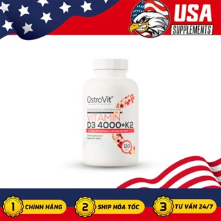 Ostrovit Vitamin D3K2 MK7- Viên Uống Hỗ Trợ Sức Khỏe, Miễn Dịch, Xương Khớp
