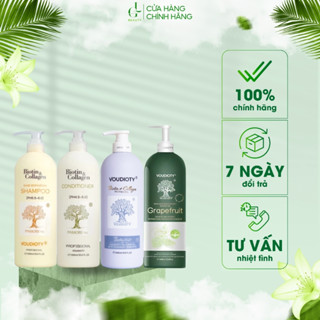 Cặp dầu gội xả Biotin Collagen Voudioty chăm sóc tóc chuyên sâu, phục hồi hư tổn tóc 500ml - 1000ml