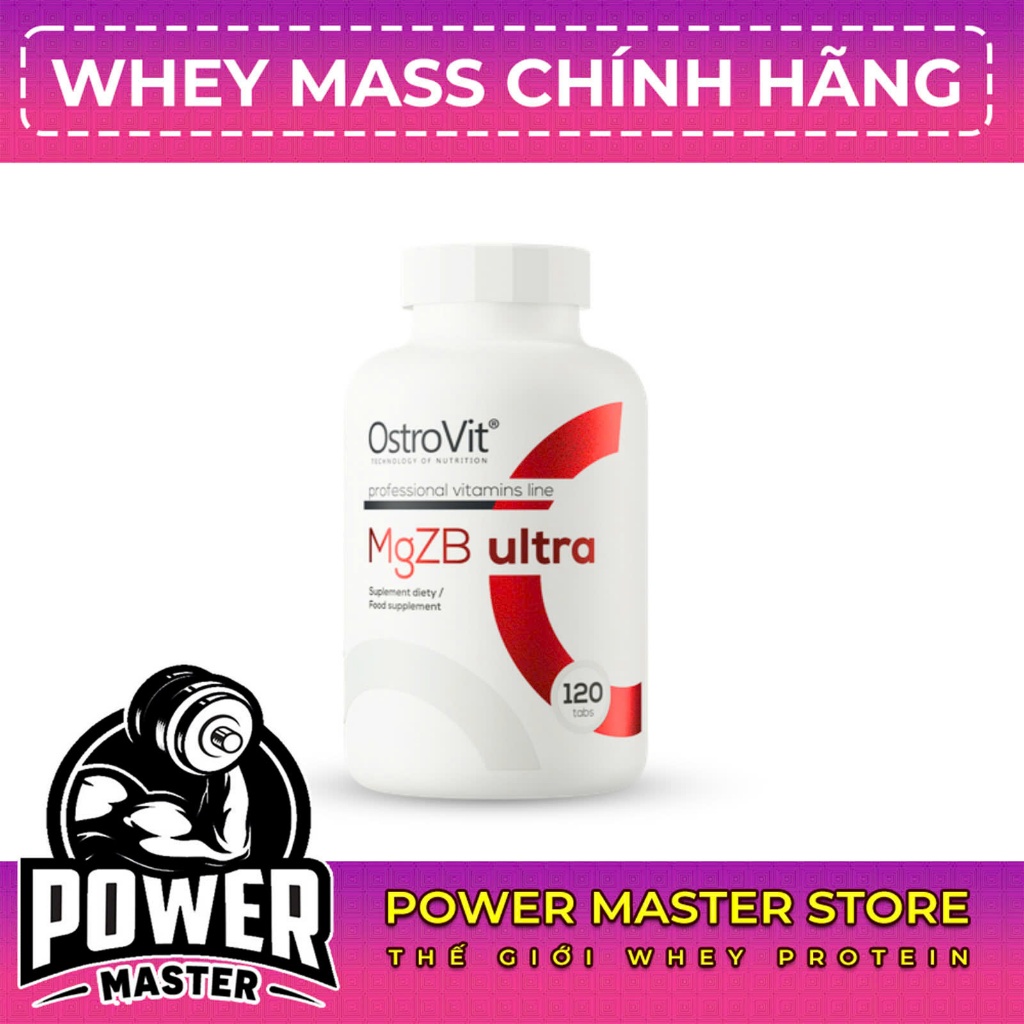OSTROVIT MGZB ULTRA , VIÊN UỐNG ZMA - BỔ SUNG VITAMIN GIÚP TĂNG CƯỜNG SỨC MẠNH ,TĂNG MIỄN DỊCH (120 
