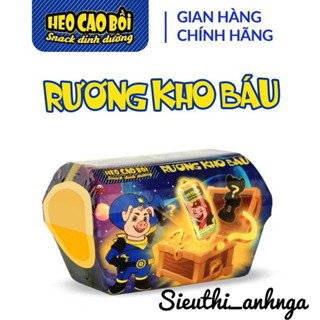 Rương kho báu Heo cao bồi đồ chơi và xúc xích nhân phô mai vị bắp hộp 72g