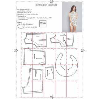 Rập giấy A0 Bộ Jum nữ mã 546
