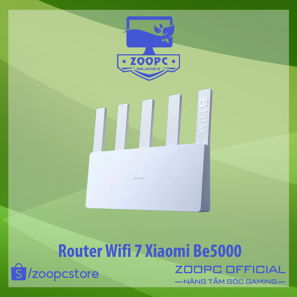 [NEW] Router Wifi 7 Xiaomi BE5000 Gigabit LAN, 2.5G Wan, hỗ trợ Mesh |ZOOPCSTORE